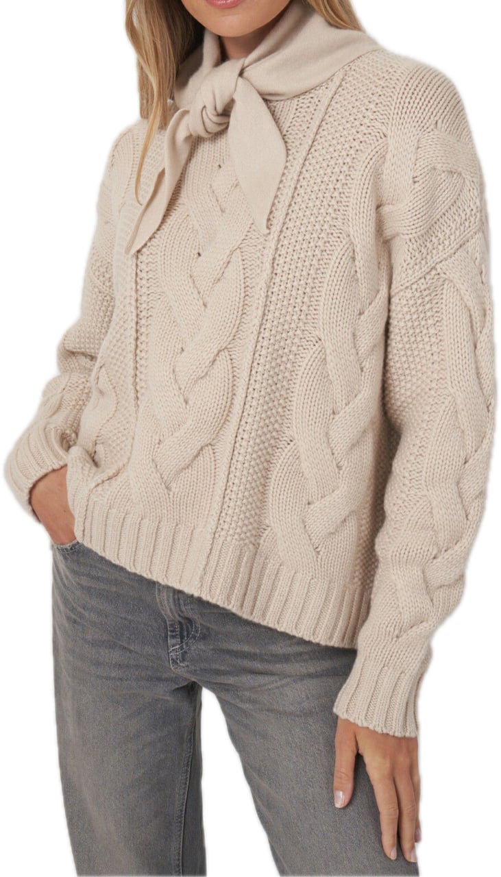 Repeat Cashmere Cashmere bandana Beige