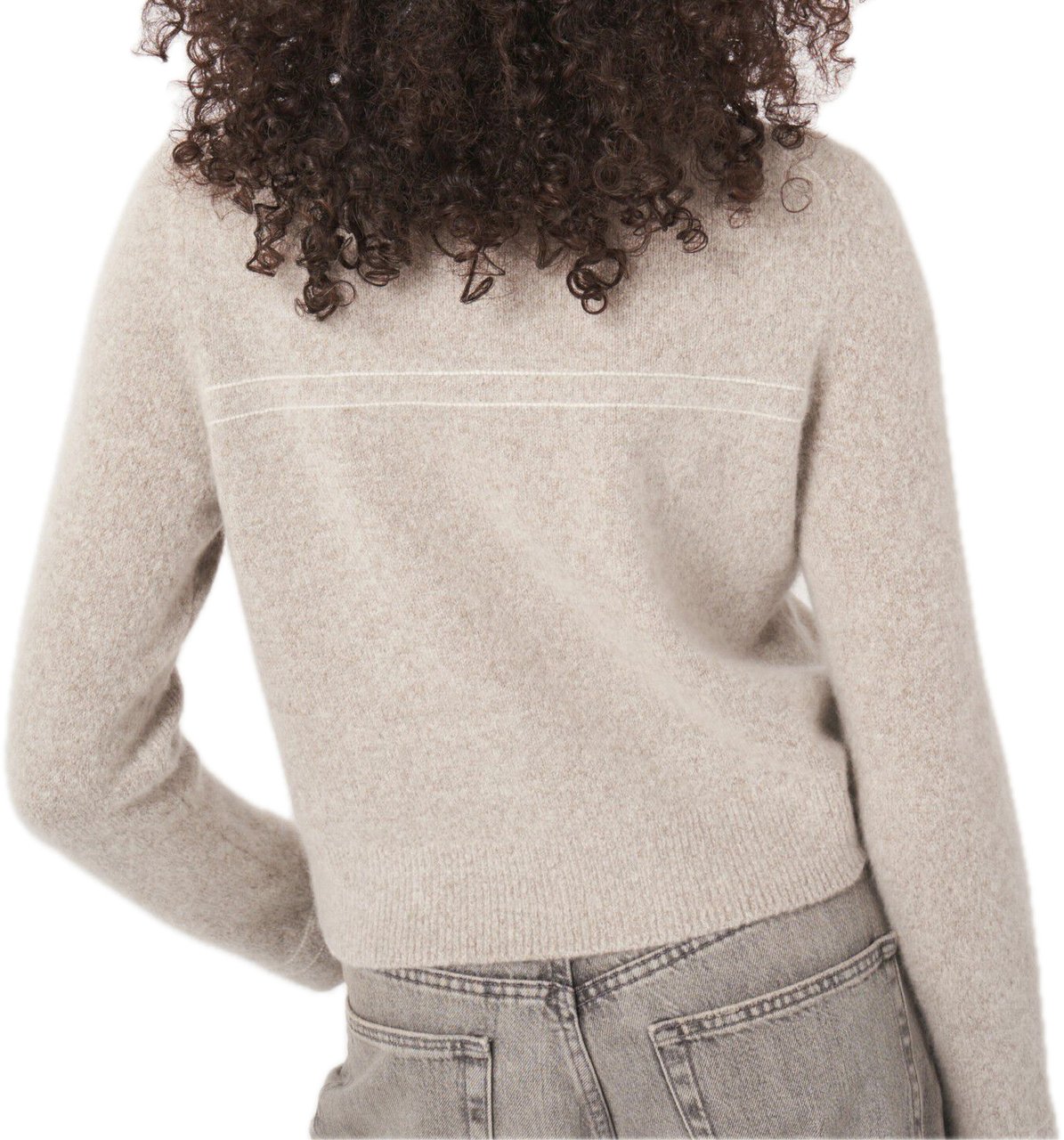 Repeat Cashmere Buttoned cardigan Grijs