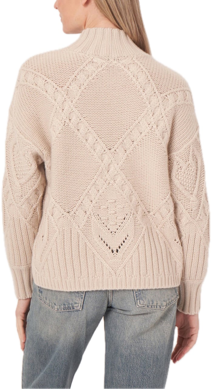 Repeat Cashmere Chunky cable knit Beige