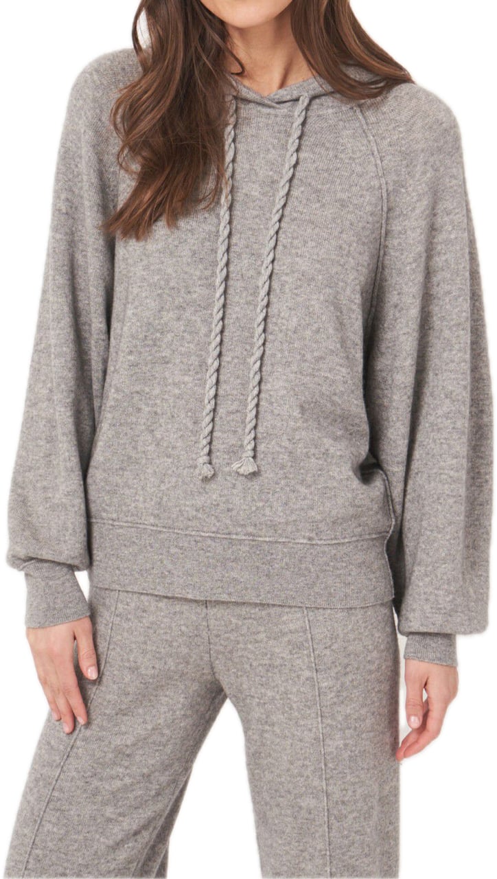 Repeat Cashmere Terry knit hoodie Grijs