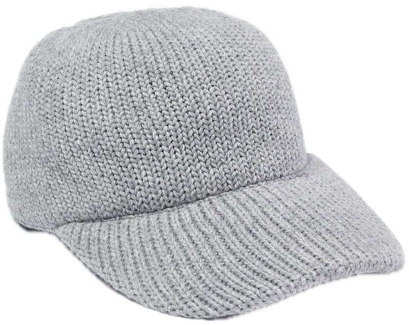 Repeat Cashmere Chunky knit cap Grijs