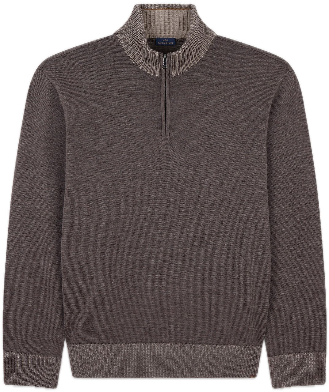 Paul & Shark Half Zip Sweater Taupe