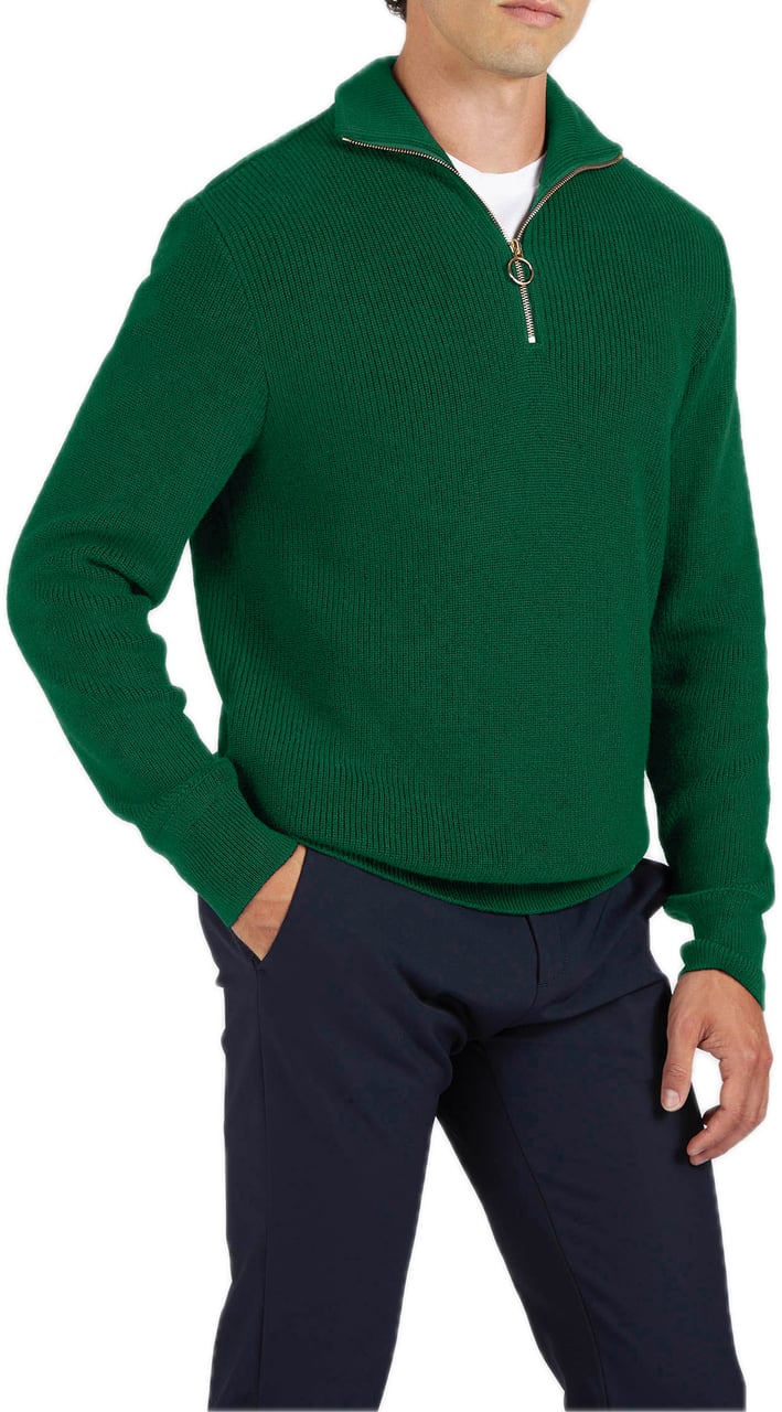 Paul & Shark Half Zip Sweater Groen