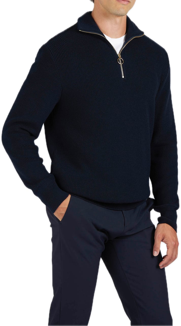 Paul & Shark Half Zip Sweater Blauw