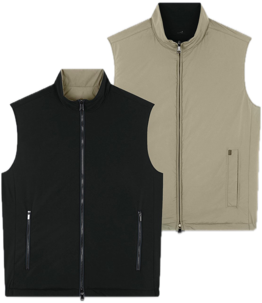 Paul & Shark Double face vest Zwart