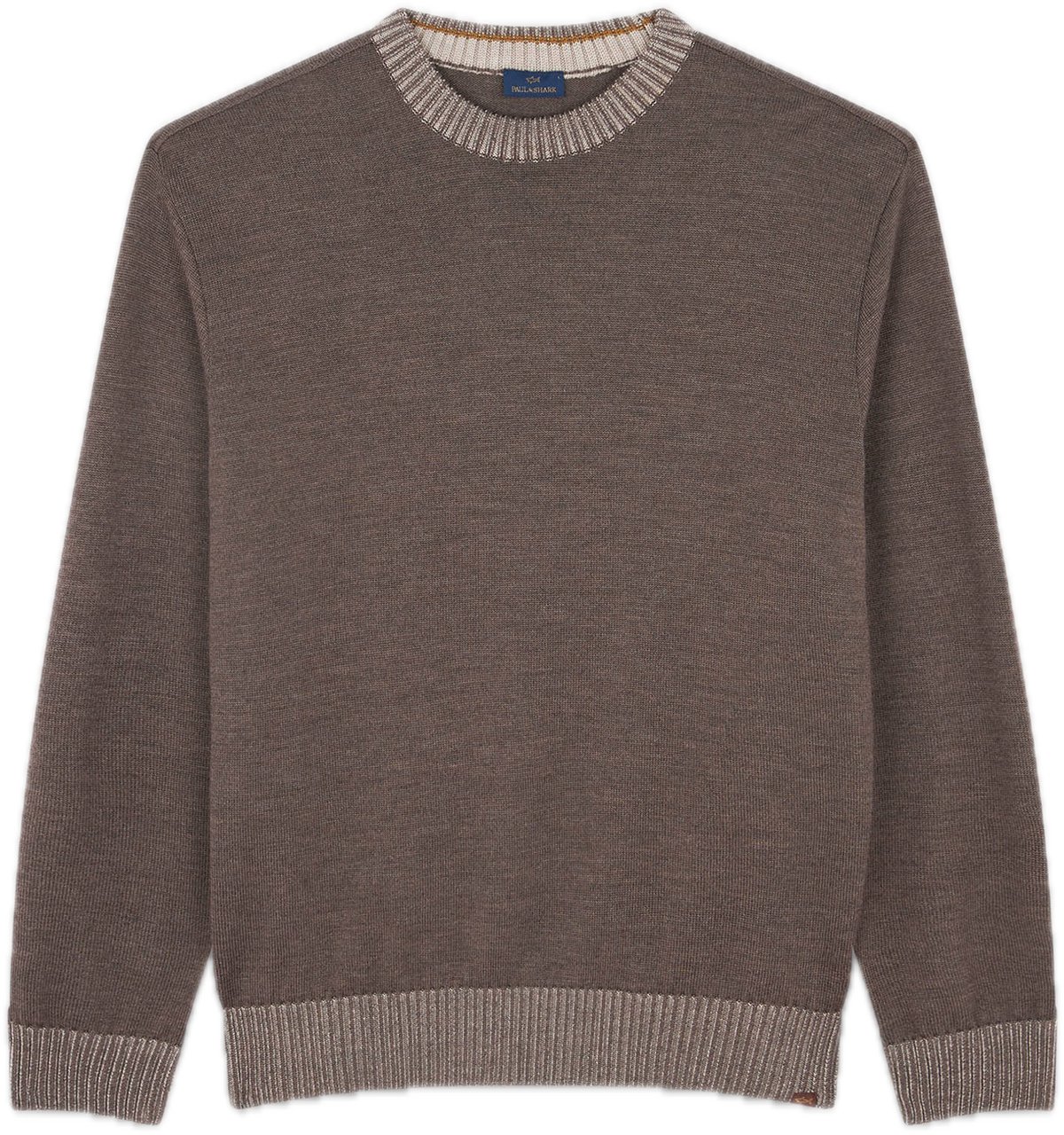 Paul & Shark Wool Crewneck Sweater Taupe