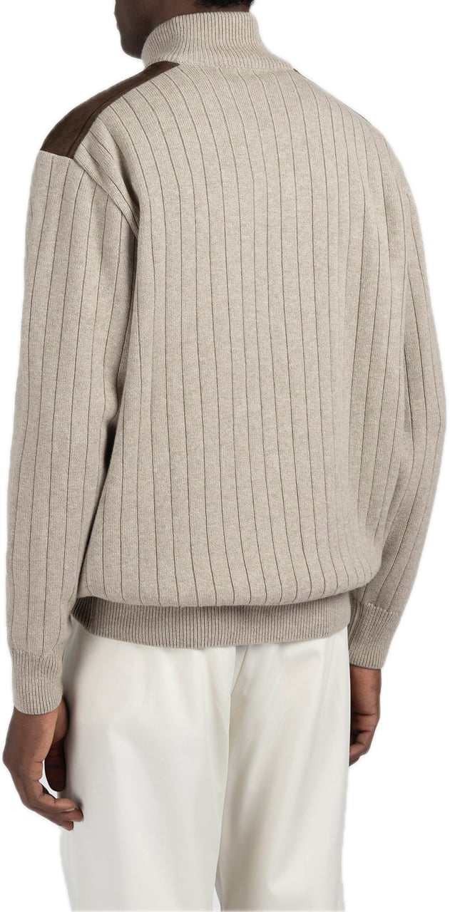 Paul & Shark Half Zip Sweater Beige