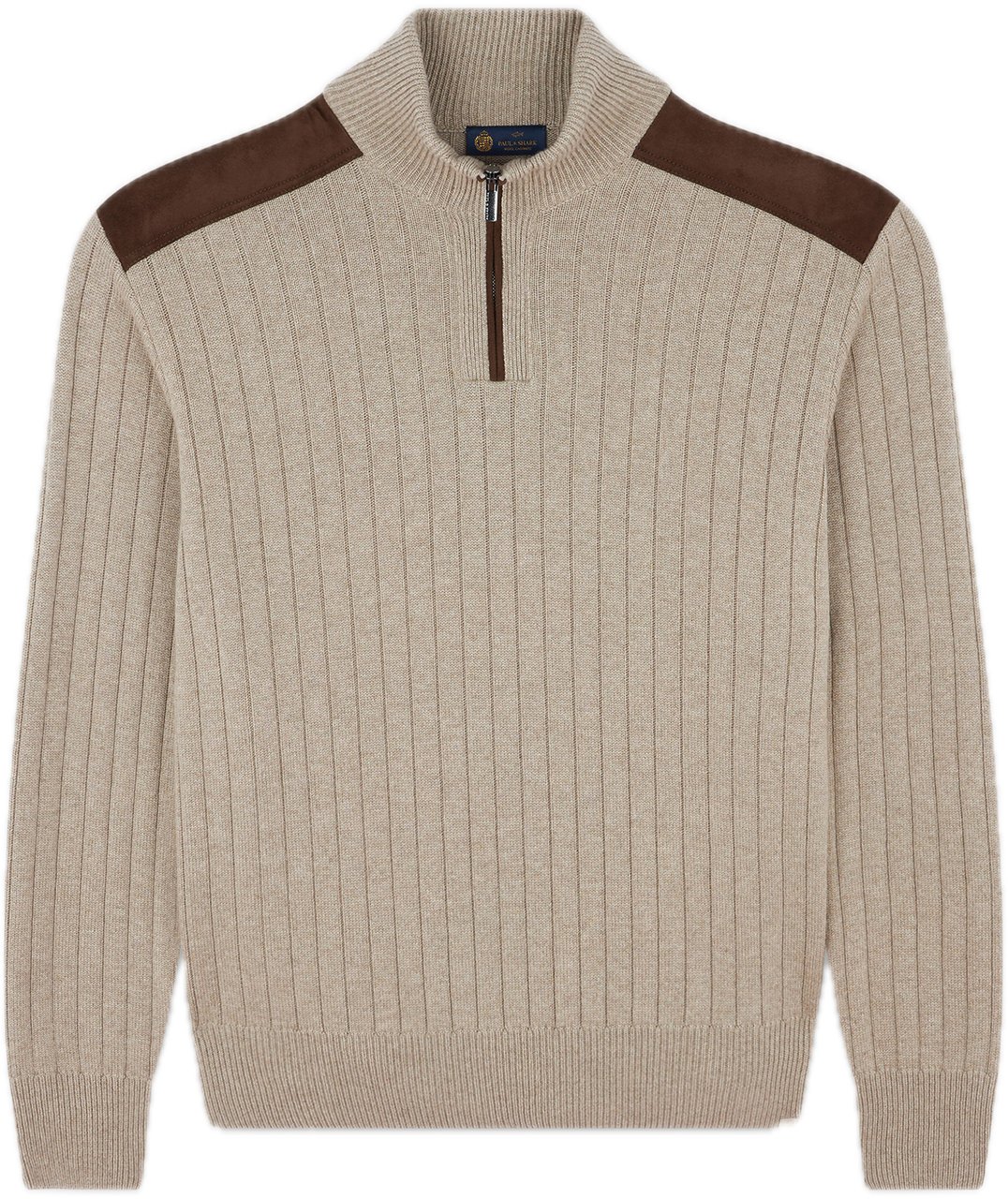 Paul & Shark Half Zip Sweater Beige