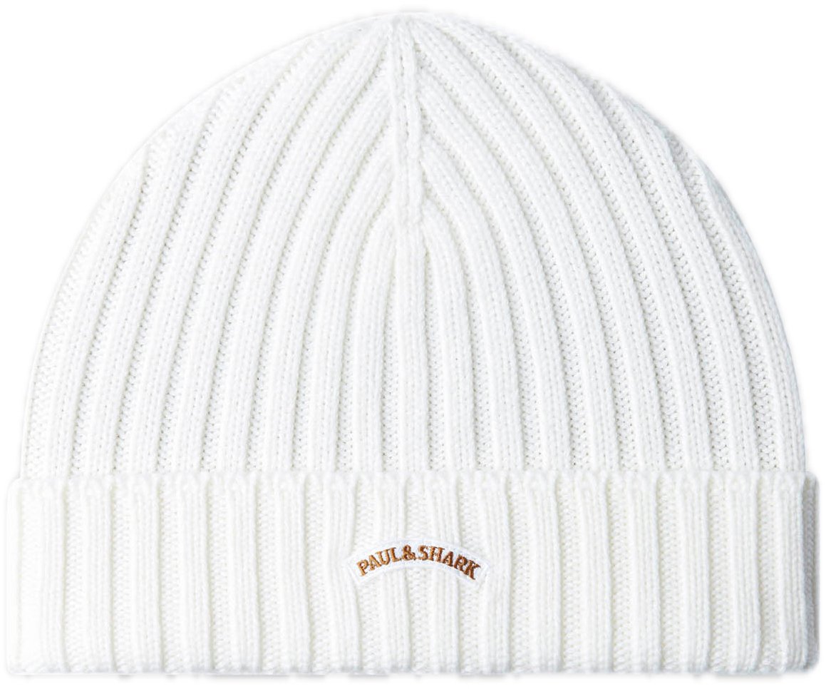 Paul & Shark Wool Beanie Wit
