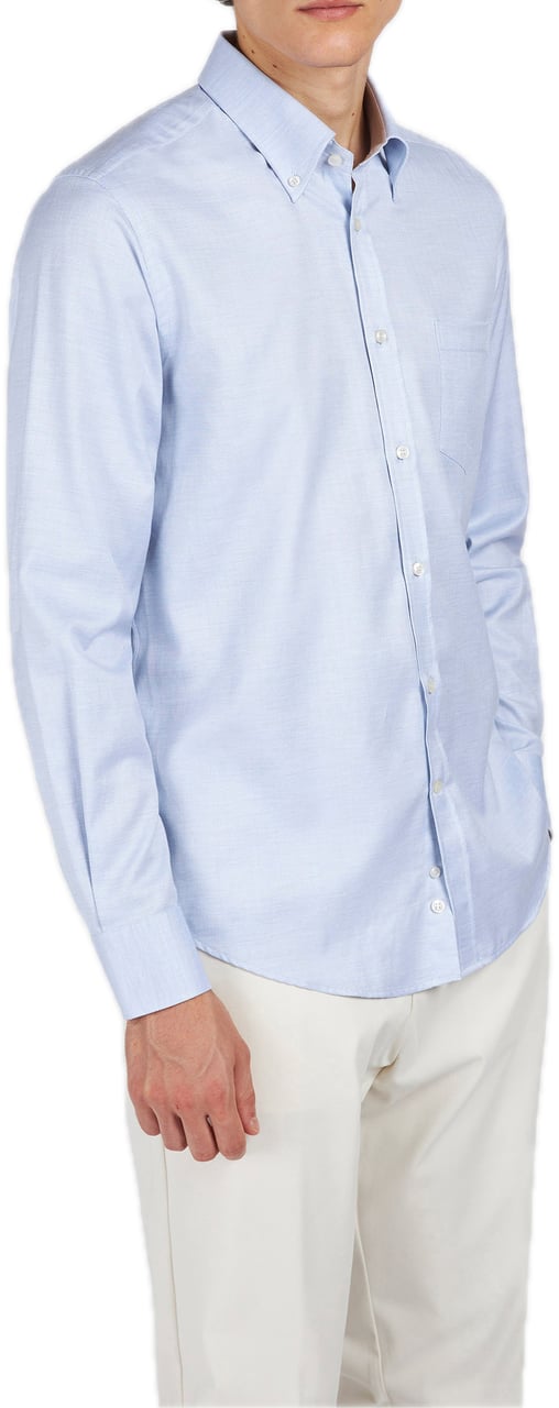 Paul & Shark Flannel cotton shirt Blauw