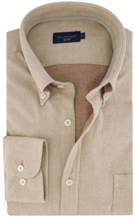 Paul & Shark Overhemd wijde fit Beige