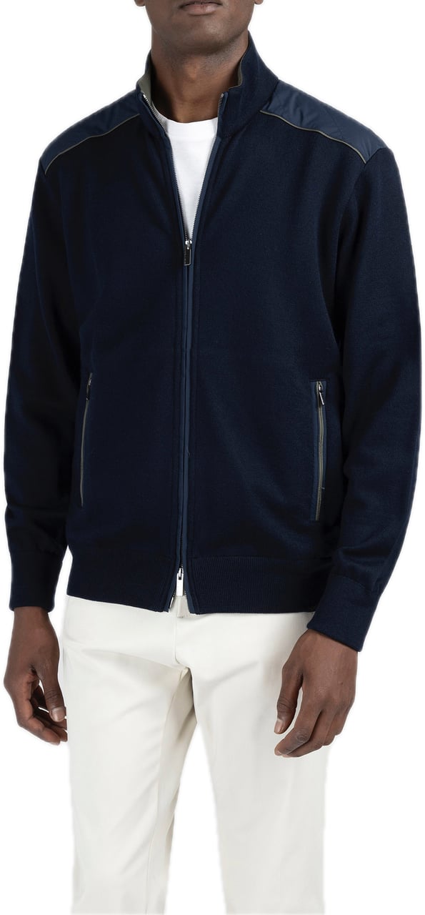 Paul & Shark Zip-up sweater Blauw