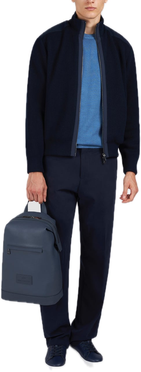 Paul & Shark Zip up cardigan Blauw