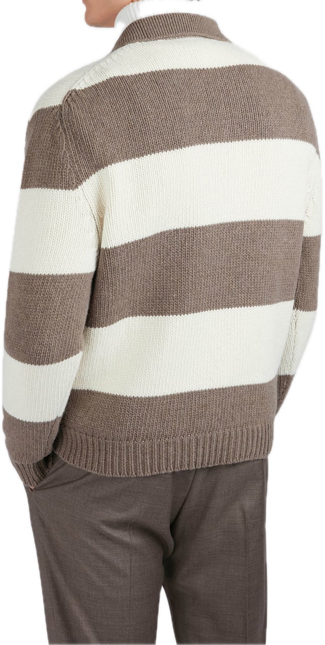 Paul & Shark Striped polo shirt Bruin