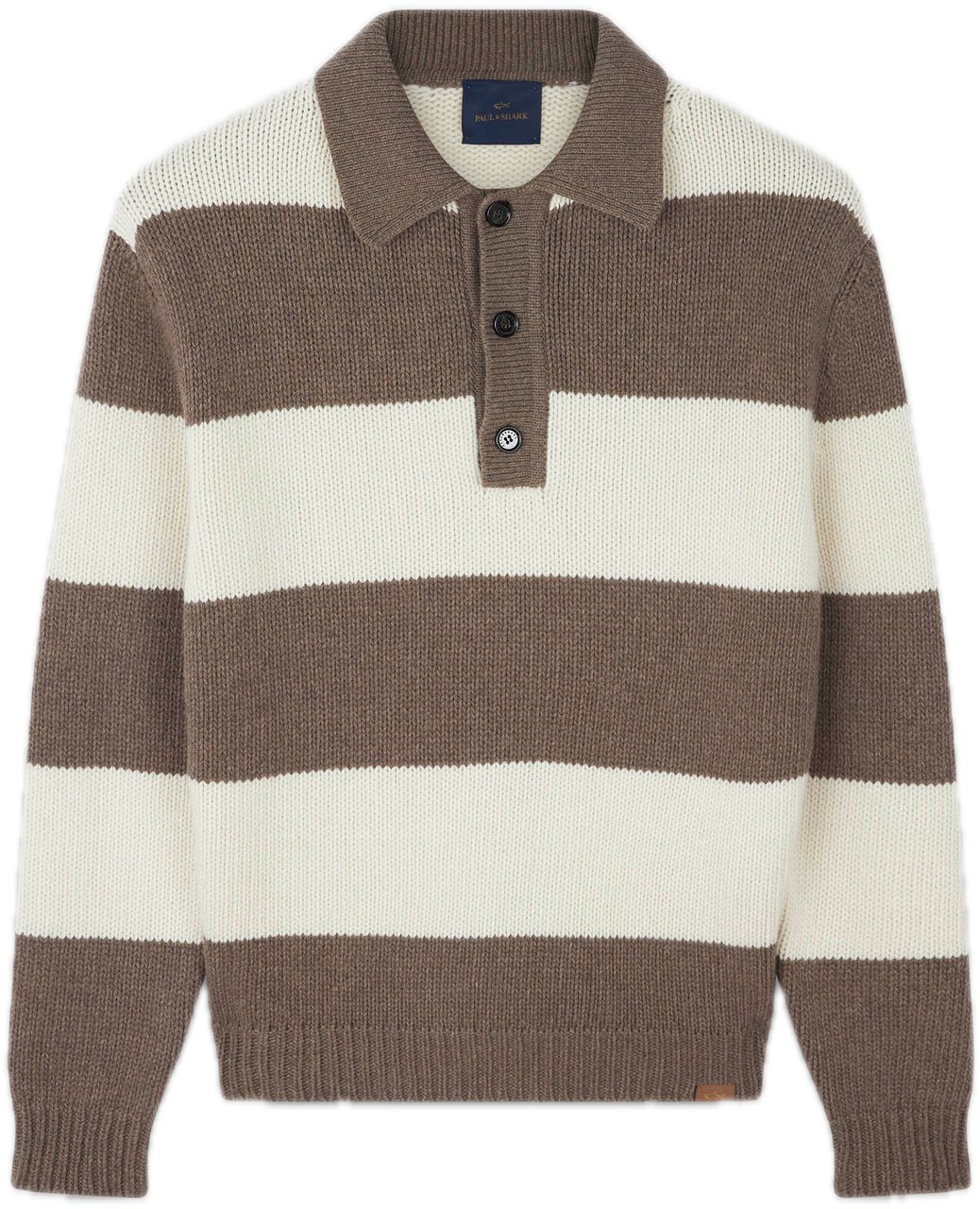 Paul & Shark Striped polo shirt Bruin