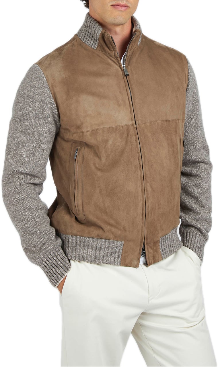 Paul & Shark Zip up cardigan Beige