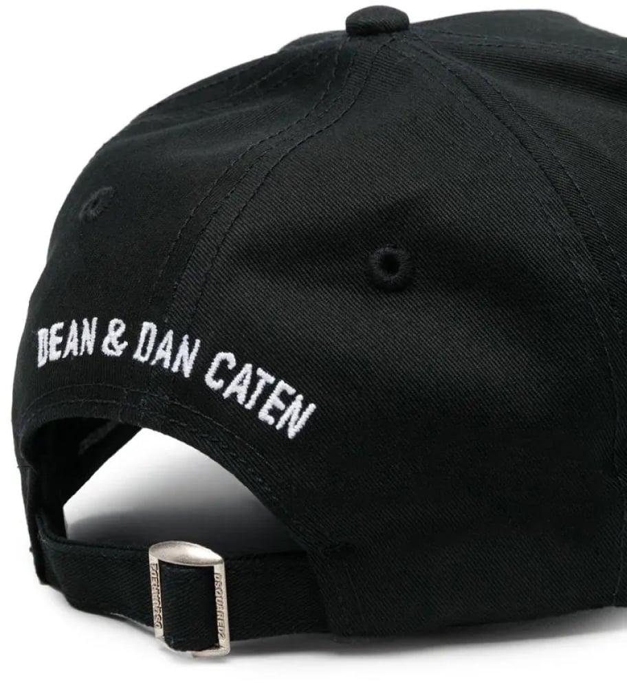 Dsquared2 Icon Pixel Logo Baseball Cap Zwart