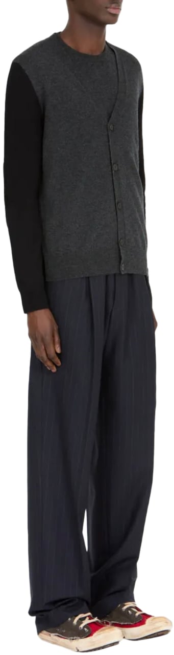 Maison Margiela Cardigan Grey Black Zwart