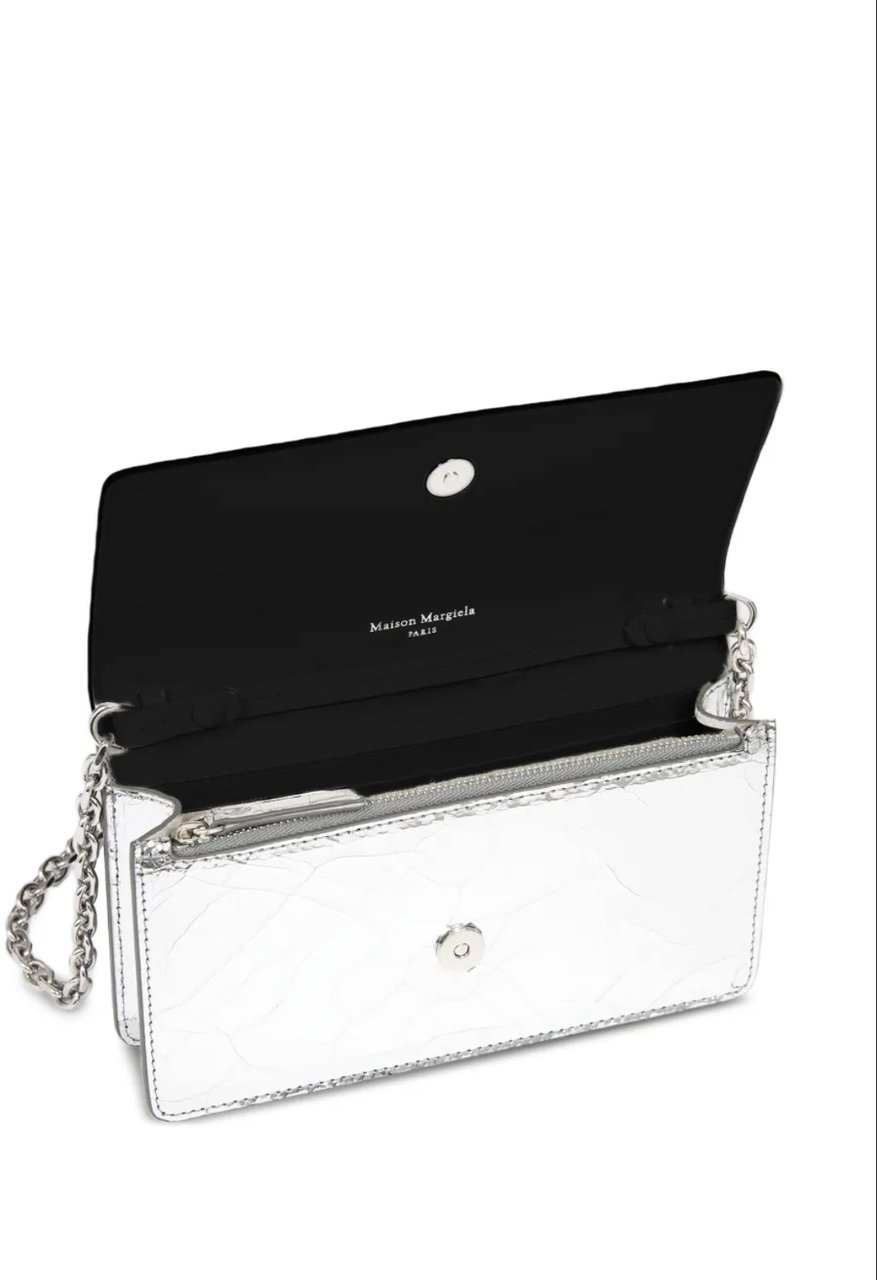 Maison Margiela Wallet On Chain Medium H7730 Zilver