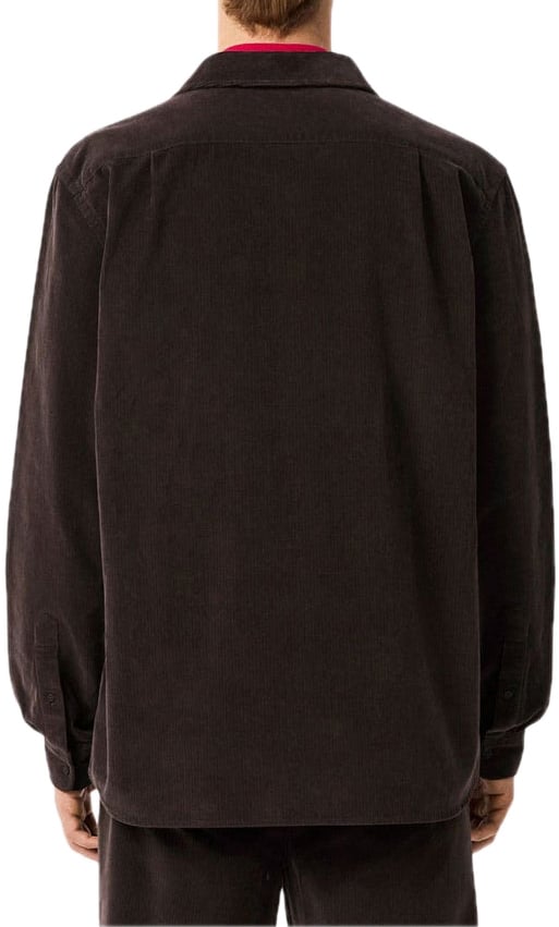 Lacoste Shirt bruin corduroy Bruin