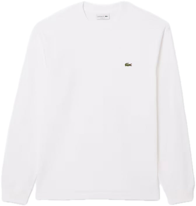 Lacoste t-shirt wit lange mouwen Wit
