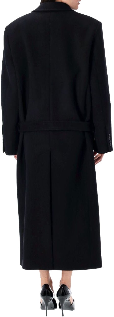 The Attico Coat Nero Zwart