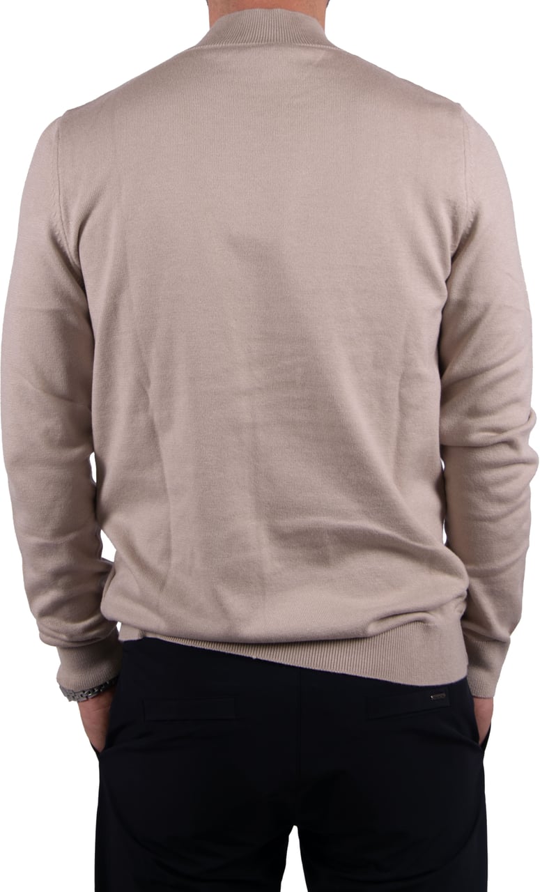 Malelions Malelions Men Knitted Mockneck Sweater Beige