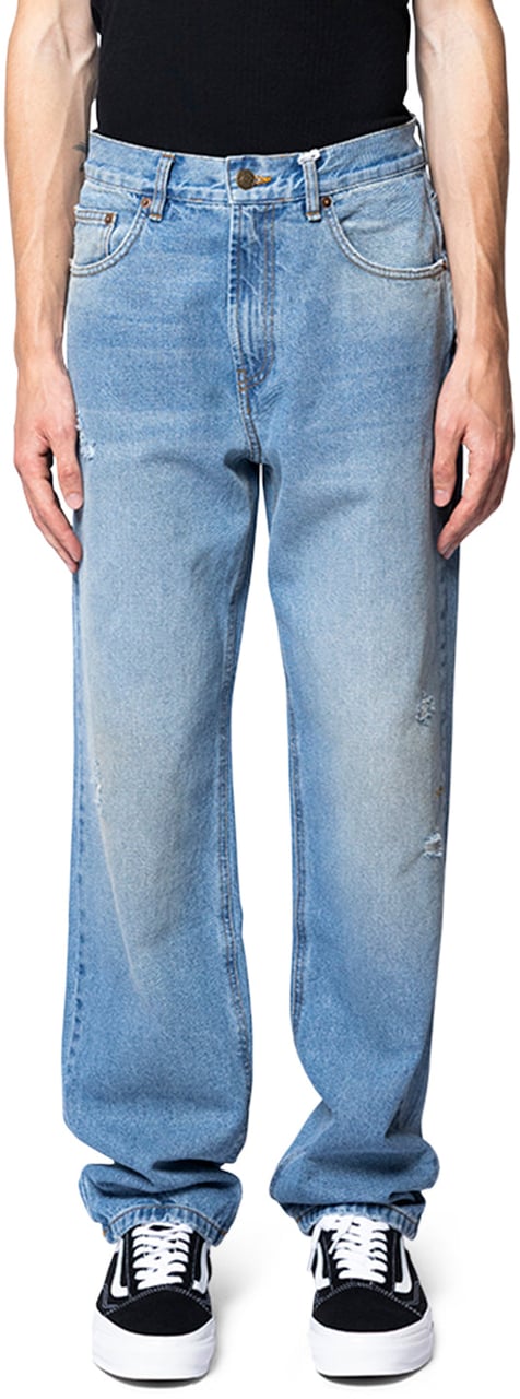 Service Area DENIM 5-POCKET PANTS Blauw
