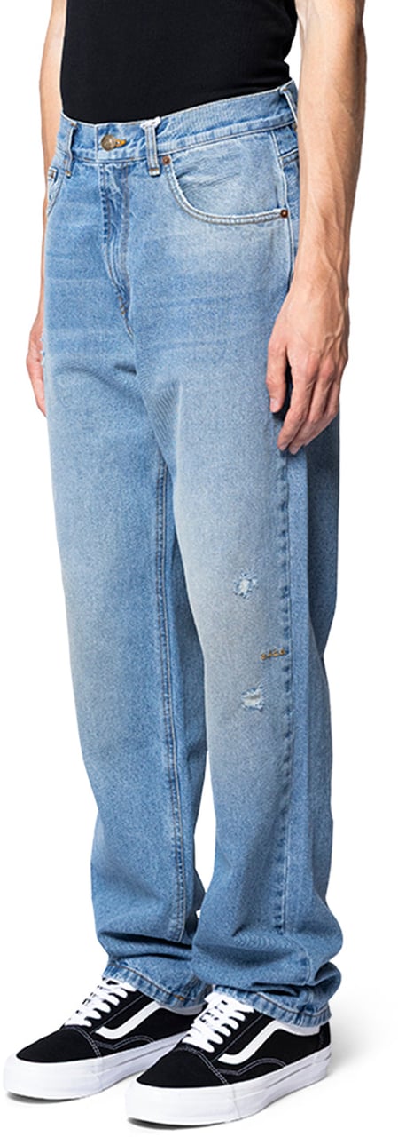 Service Area DENIM 5-POCKET PANTS Blauw