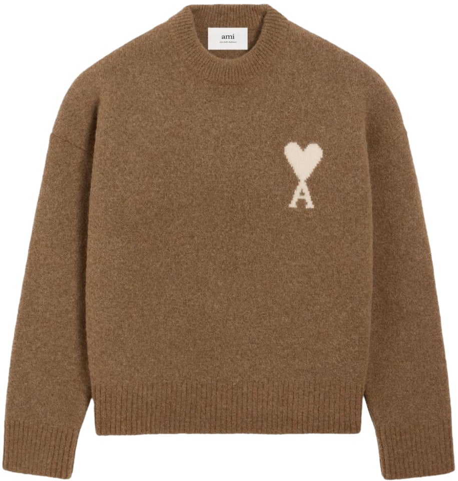 AMI Paris Sweaters Brown Bruin