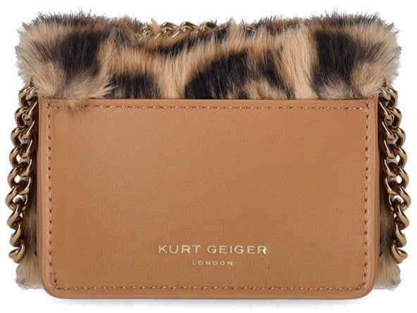 Kurt Geiger London KURT GEIGER MICRO KENSINGTON BEIGE CROSSBODY BAG Bruin