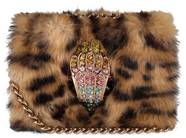 Kurt Geiger London KURT GEIGER MICRO KENSINGTON BEIGE CROSSBODY BAG Bruin