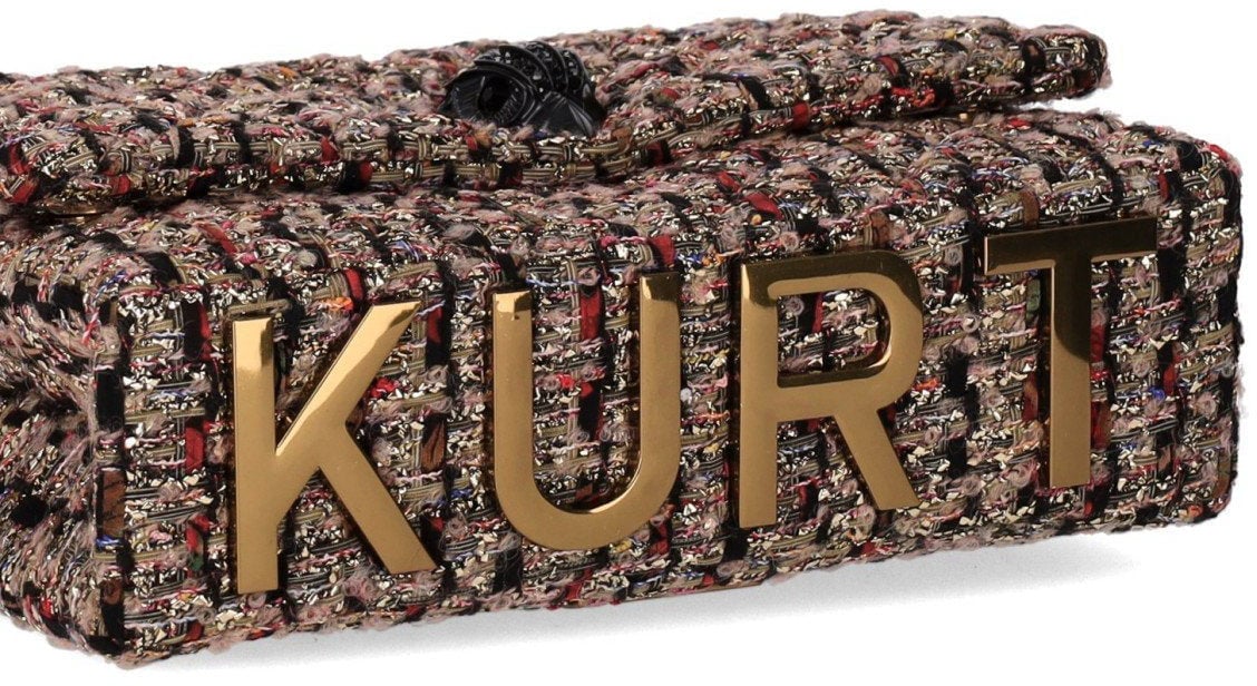Kurt Geiger London KURT GEIGER LARGE KENSINGTON MULTICOLORED SHOULDER BAG Goud