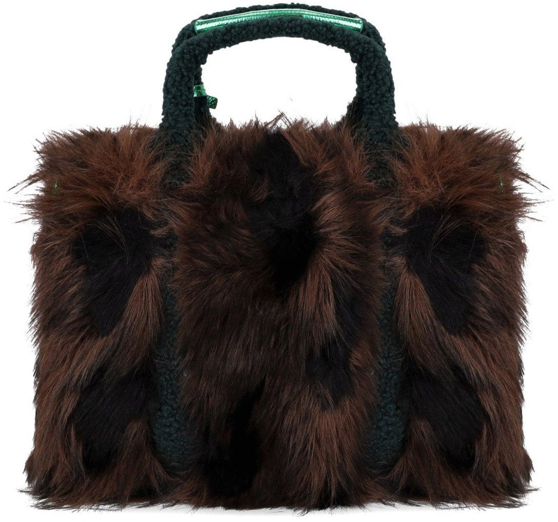 Kurt Geiger London KURT GEIGER FUR SOUTHBANK HANDBAG Bruin