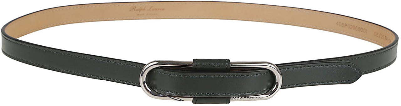 Ralph Lauren Cow Leather Belt Zwart