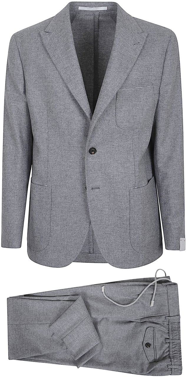 Eleventy Single breasted blazer Grijs