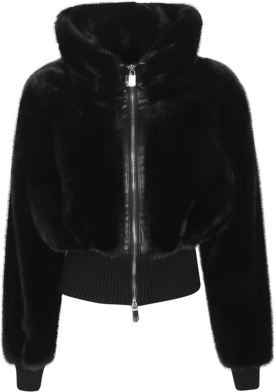 Pinko Bagels Bomber Black Zwart