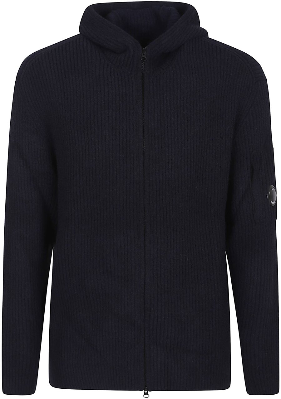 CP Company knitwear cardigan in fleece knit Blauw