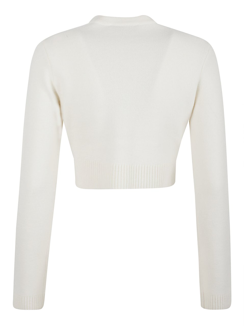 Self-Portrait cream wool cardigan Wit