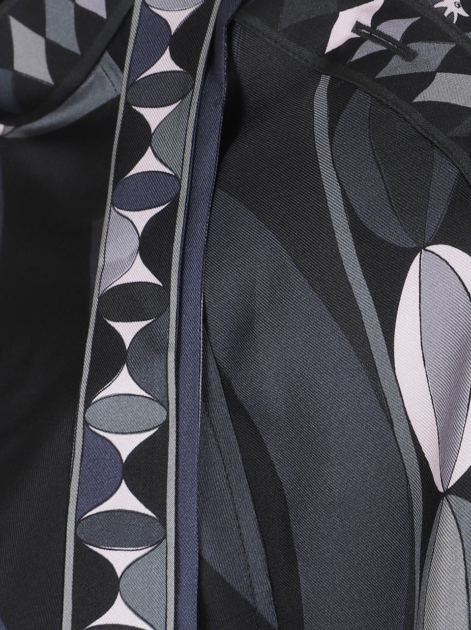 Emilio Pucci abito silk twill Zwart