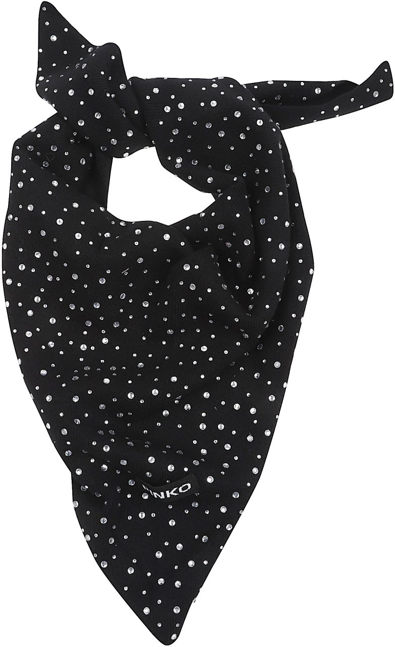 Pinko svizzera sciarpa rasato full s Zwart