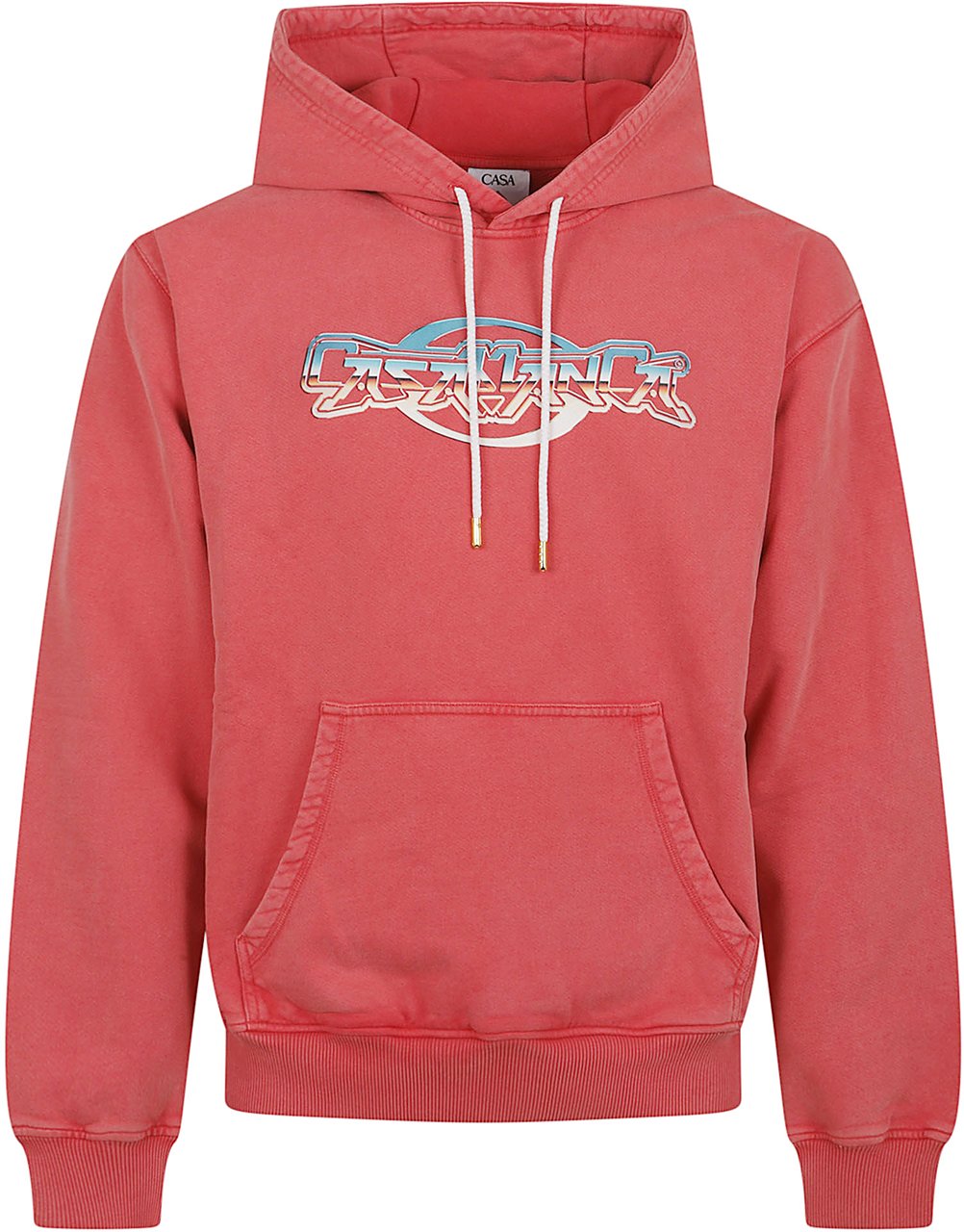 Casablanca chrome text printed hoodie Rood