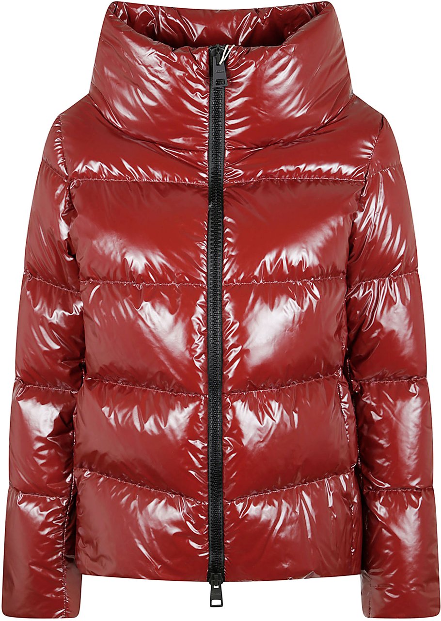 Herno gloss hood down jacket Rood
