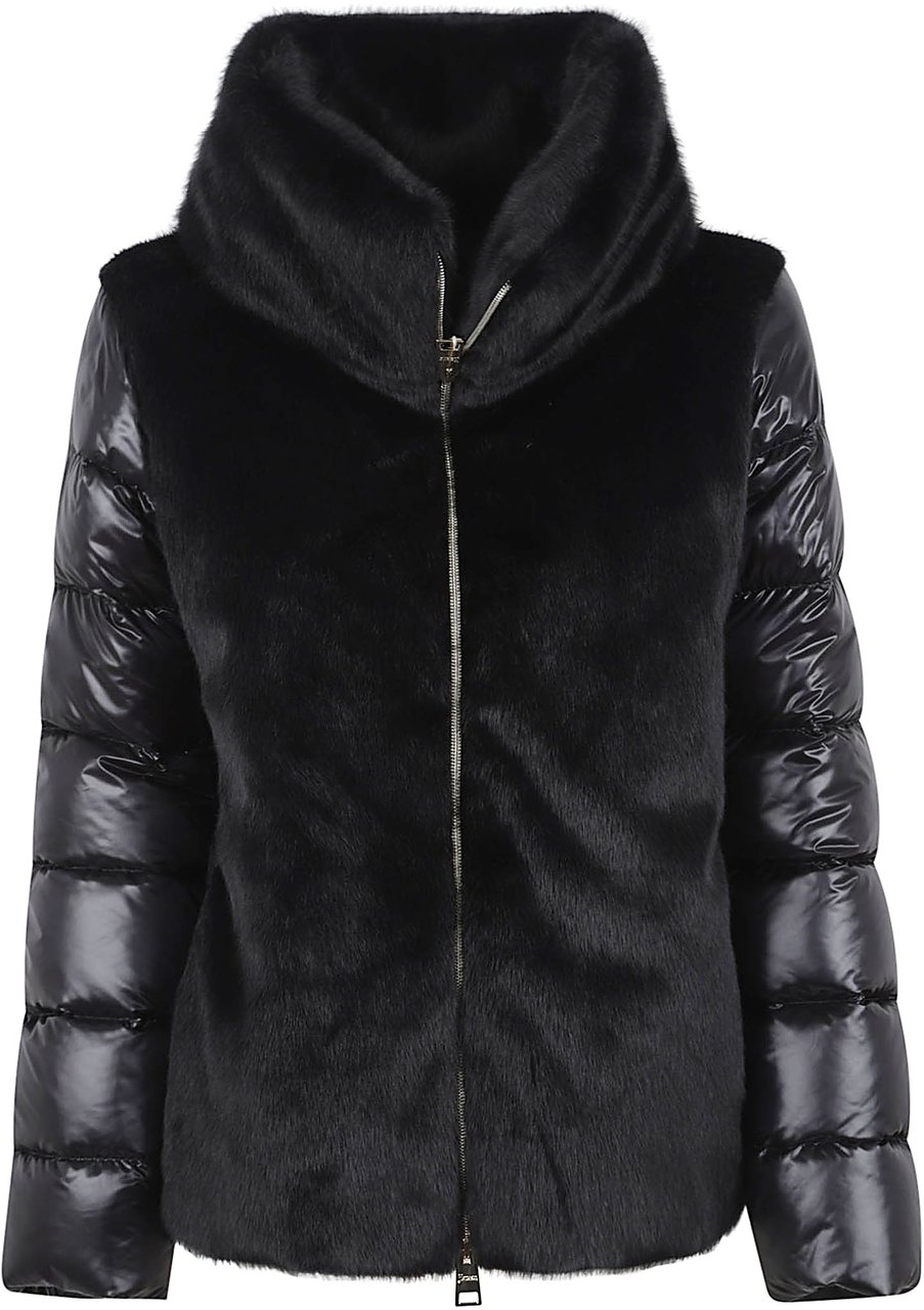 Herno padded jacket Zwart