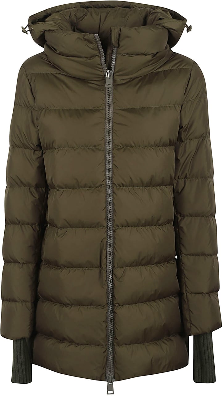 Herno medium womens down jacket Groen