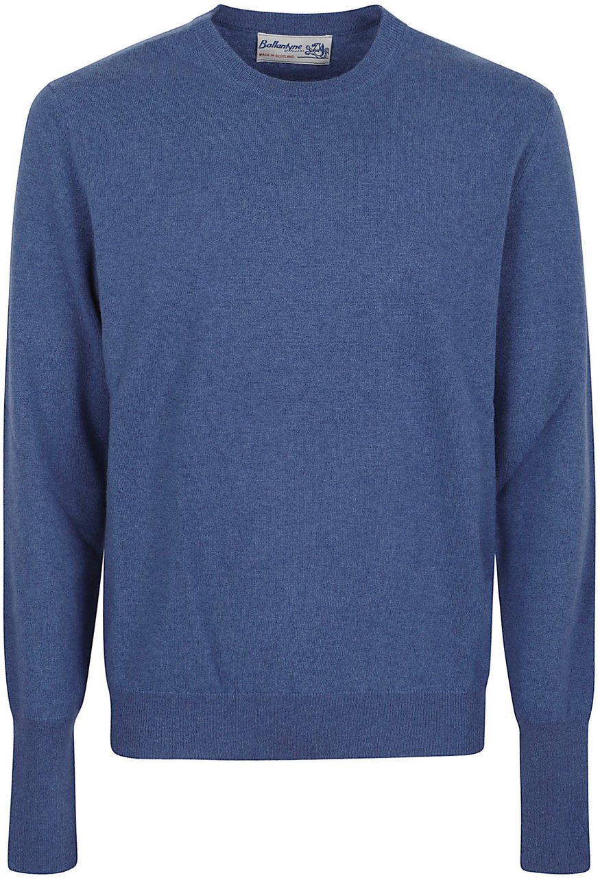 Ballantyne round neck pullover Blauw