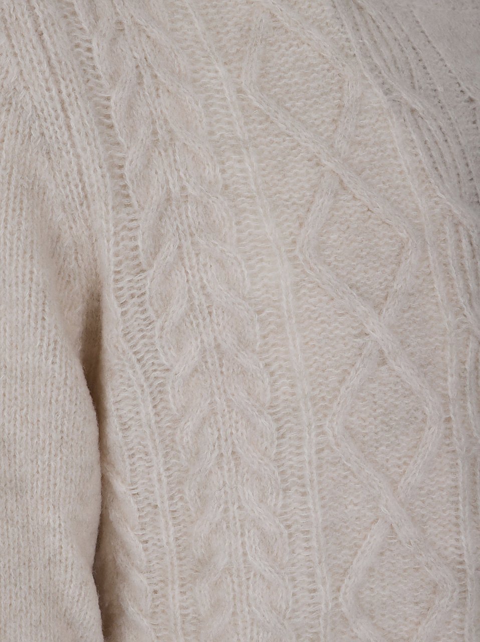 Ballantyne t neck pullover Wit