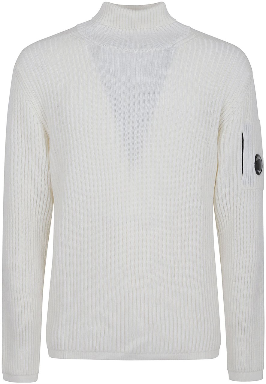 CP Company knitwear turtle neck re wool Wit