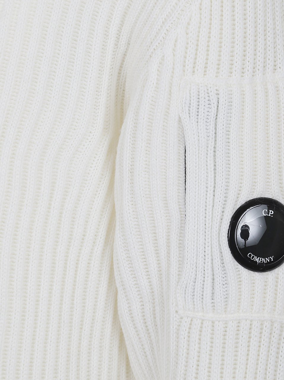 CP Company knitwear turtle neck re wool Wit