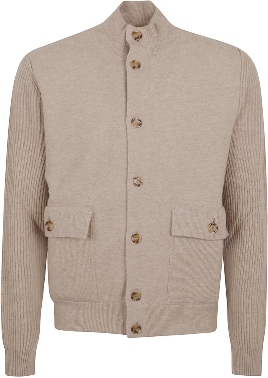 Lardini giubbino double in maglia uomo Wit